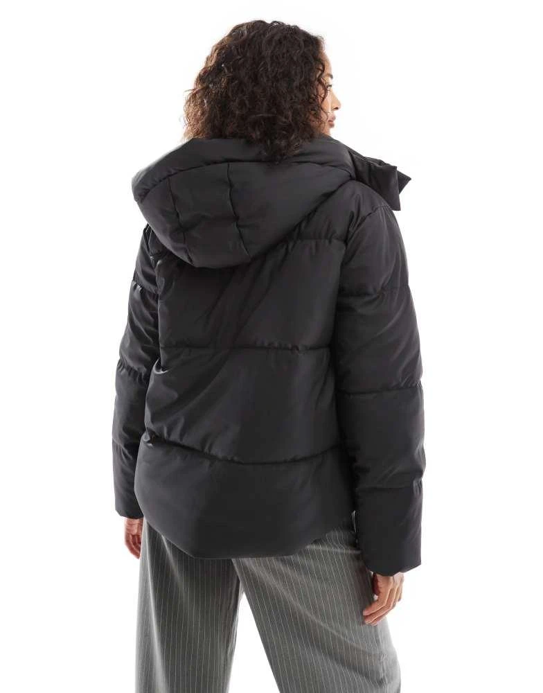 VERO MODA Vero Moda short coated padded jacket in black 2
