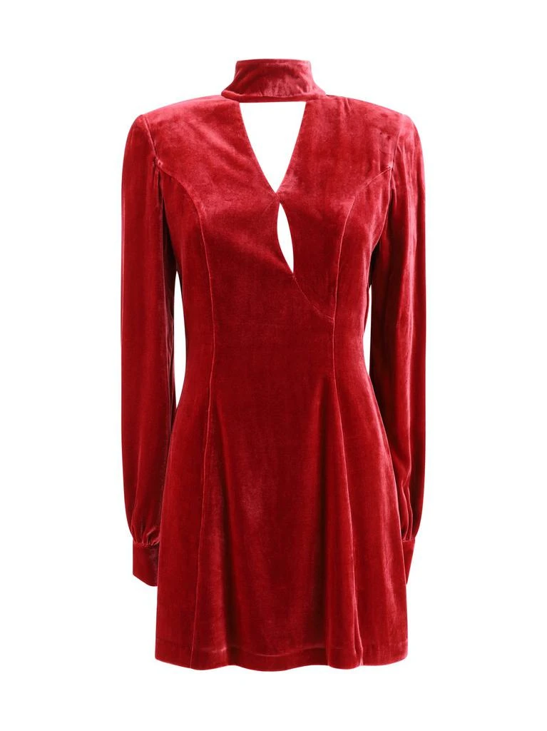 Raquel Diniz Raquel Diniz Natalie Cut-Out Velvet Mini Dress 1