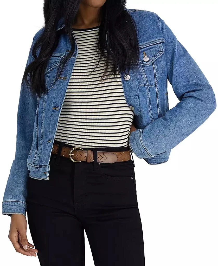 Levi's Women's Studded Fully Adjustable Perforated Leather Belt 3