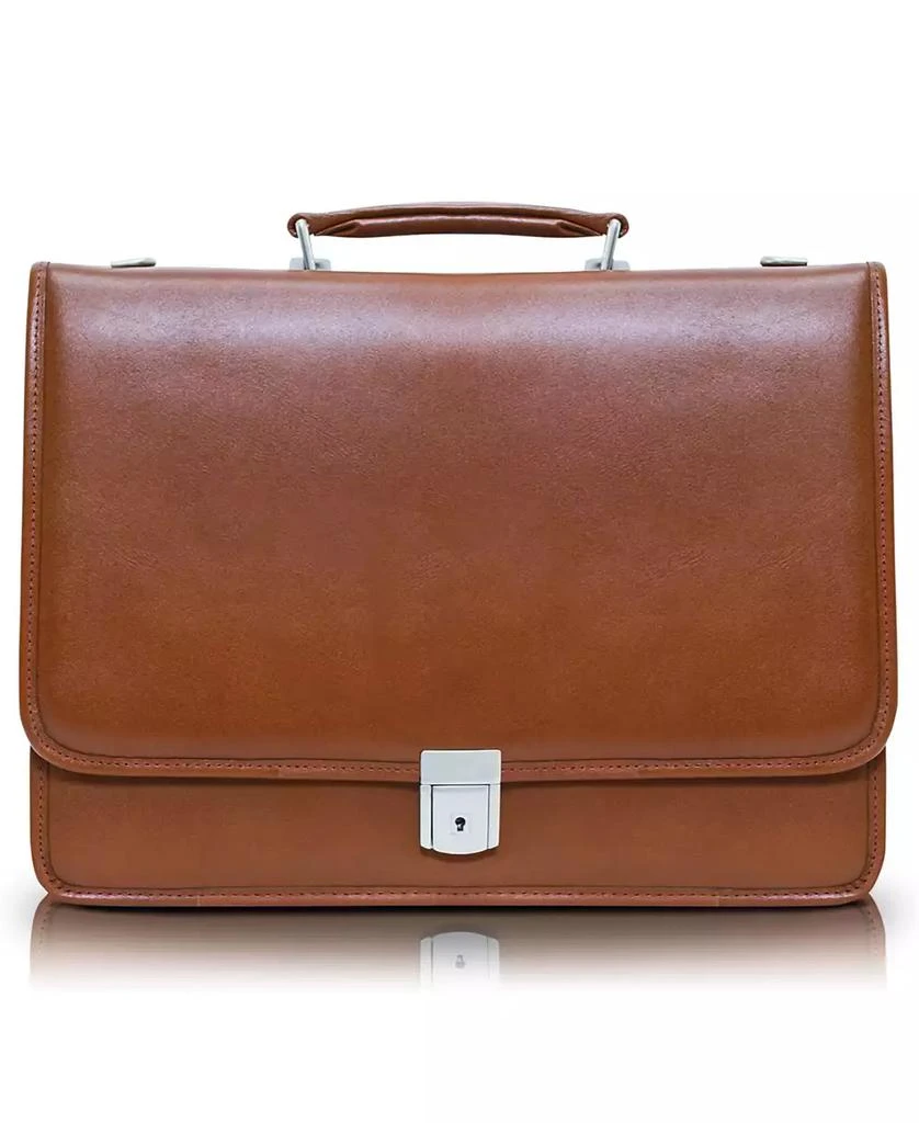 McKlein Lexington Flapover Double Compartment Briefcase 9