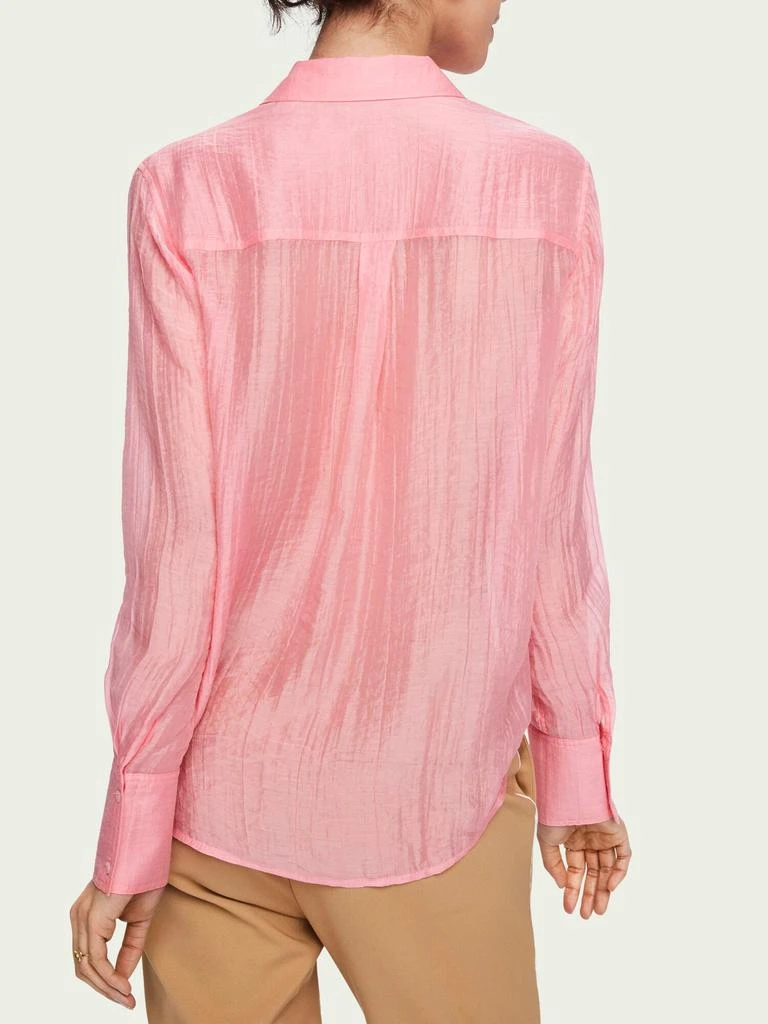 Scotch & Soda Scotch & Soda Sheer Pink Shirt 3