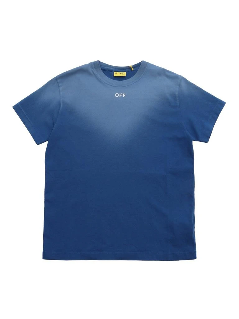 Off-White Off-White Kids Bleached Stamp T-Shirt 1