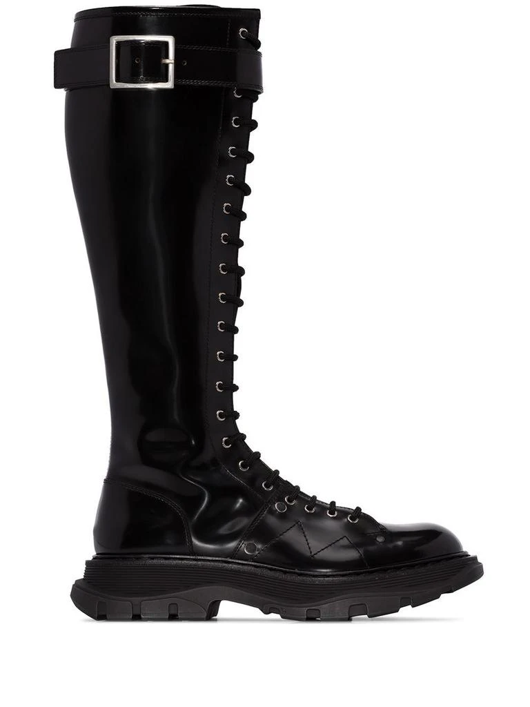 ALEXANDER MCQUEEN Tread lace up boots 1