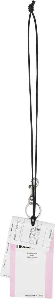 Balenciaga White Train Ticket Keychain 2