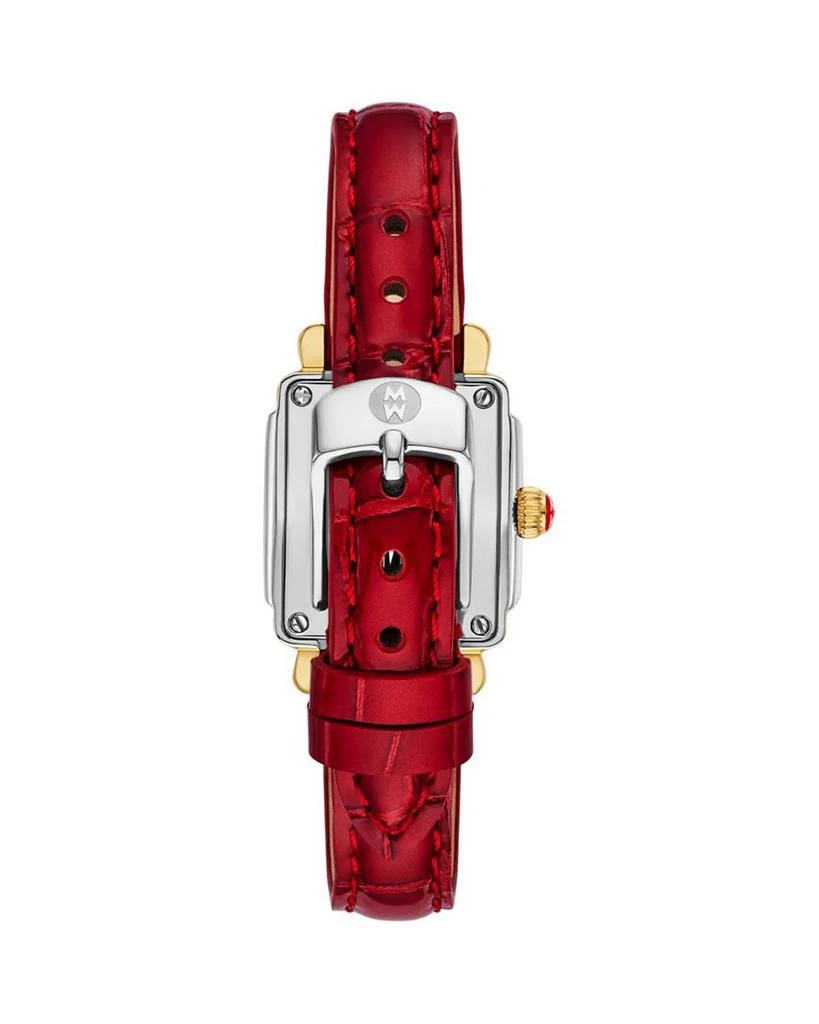 Michele Special Edition Deco Madison Mini Two Tone 18K Gold Plated Diamond Pavé Dial Watch, 23mm x 24mm 3