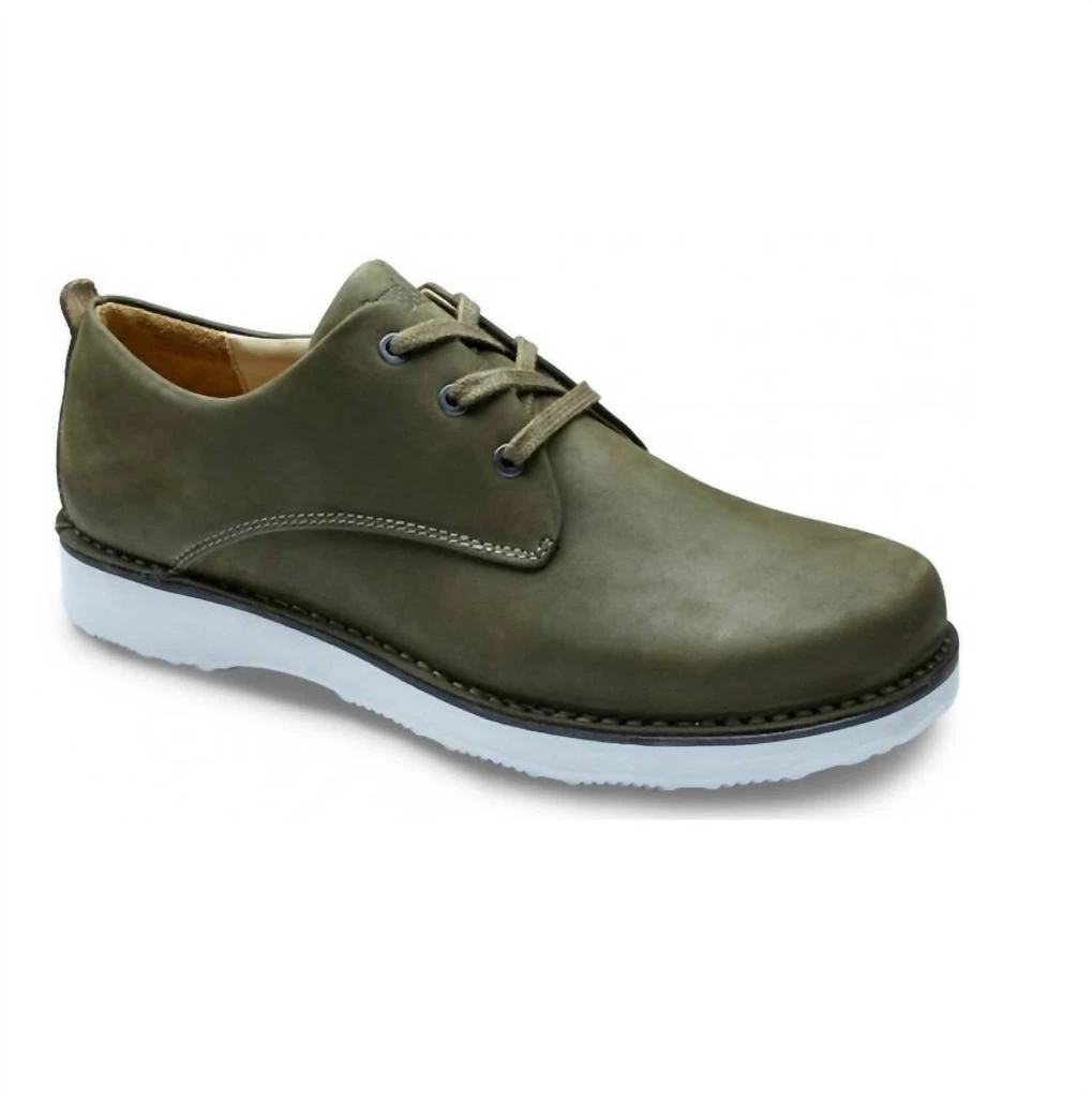 Samuel Hubbard Olive Green Nubuck Free Leather Walking Shoes Vibram Sole size 9 Samuel Hubbard Olive Green Nubuck Free Leather Walking Shoes  main image 3