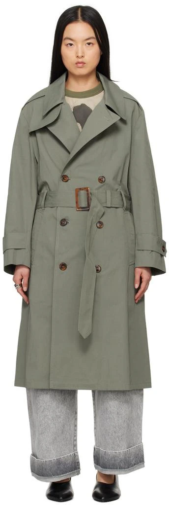 VAQUERA Khaki Cutout Coat 1