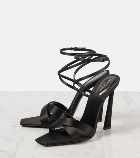 Yves Saint Laurent Corinne 110 satin crêpe sandals 5