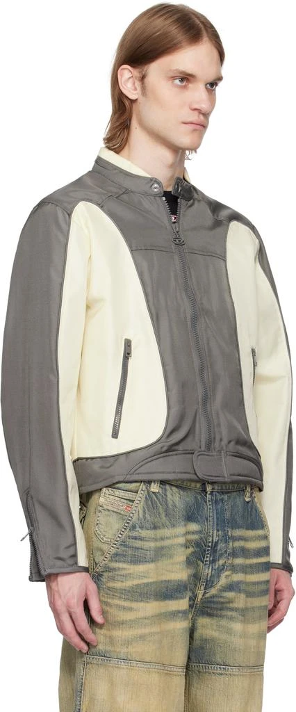 Diesel Off-White & Gray J-Blink-A Jacket 2