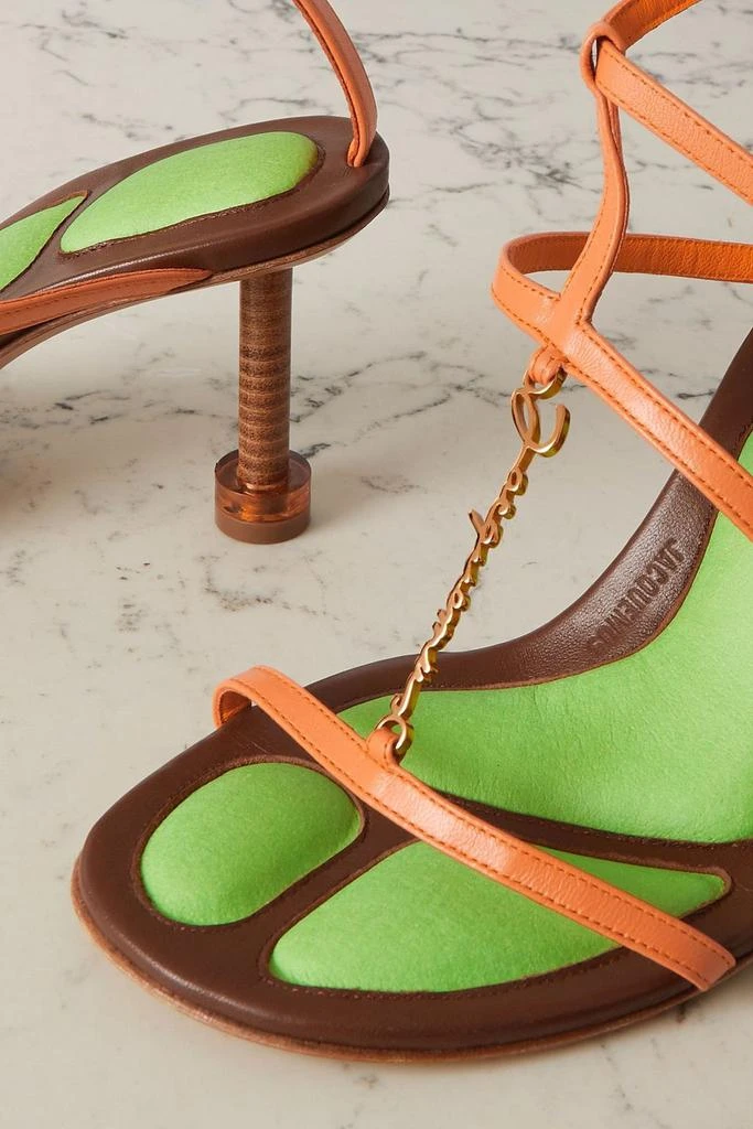 Jacquemus Pralu logo-embellished leather sandals 4