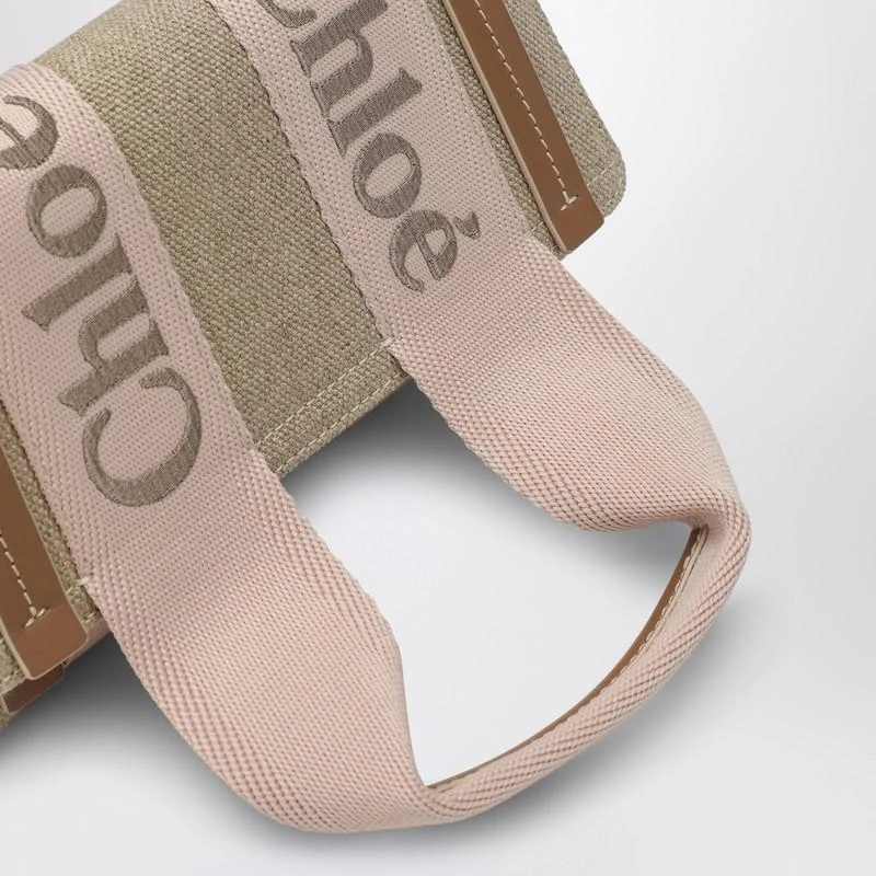 Chloé Woody beige/pink canvas waist bag 7