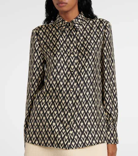 Valentino Toute La V silk twill shirt 5