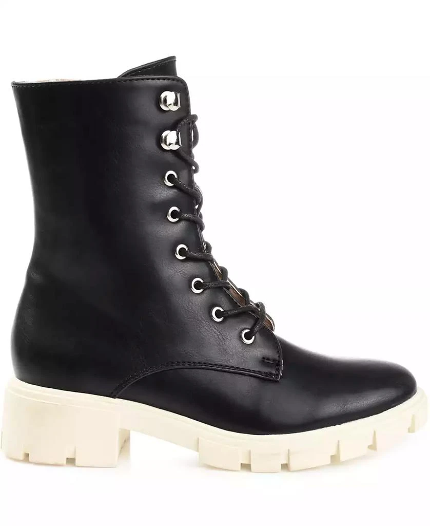 Journee Collection Women's Madelynn Lace Up Lug Sole Combat Boots 2