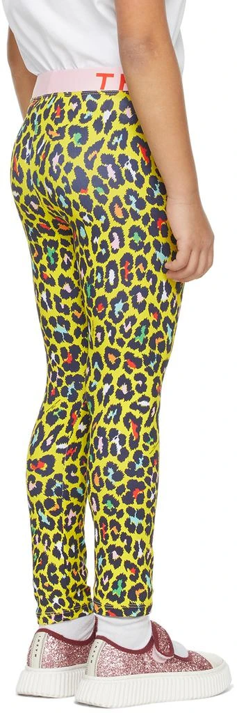Marc Jacobs Kids Yellow Cheetah Leggings 4