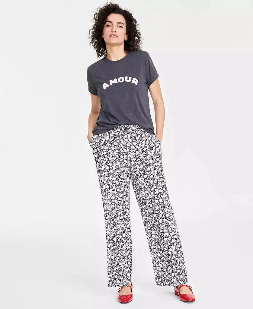 On 34th Women's Printed Wide-Leg Pants, Created for Macy's 1