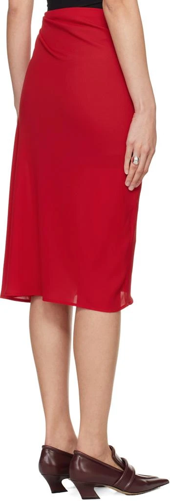 Beaufille Red Vela Midi Skirt 3