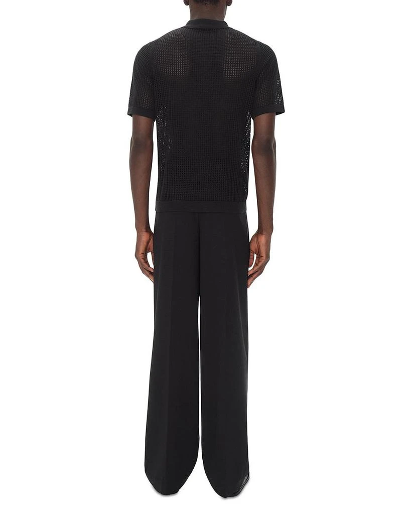 SIMKHAI Jeremiah Perforated Polo Sweater 3