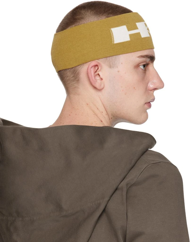 Rick Owens Yellow 'HRDR' Headband 3