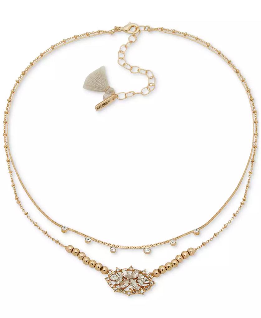Lonna & Lilly Gold-Tone Crystal Snowflake Layered Necklace, 16" + 3" extender