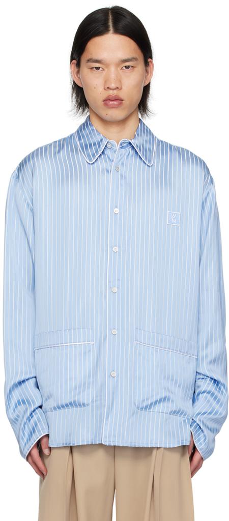 WOOYOUNGMI Blue Striped Shirt