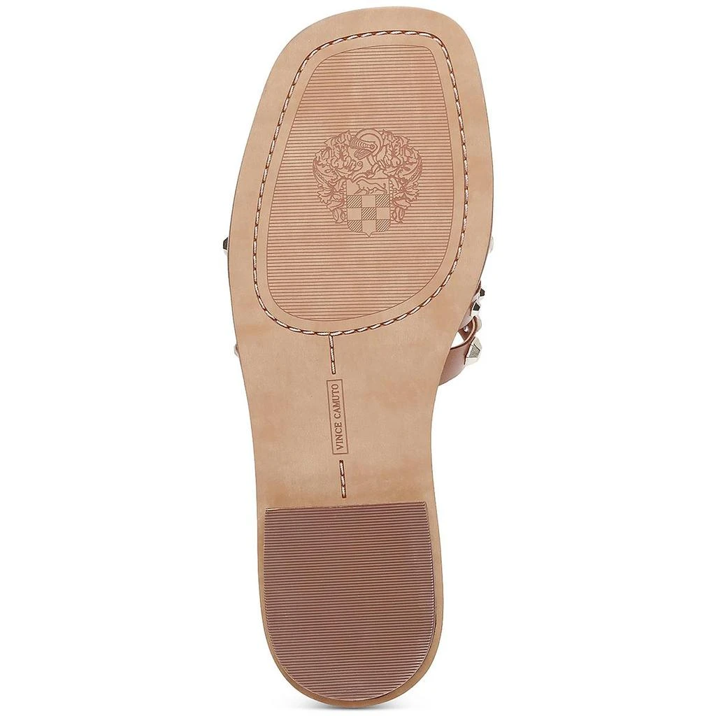 Vince Camuto Neverna Womens Leather Studded Slide Sandals 3