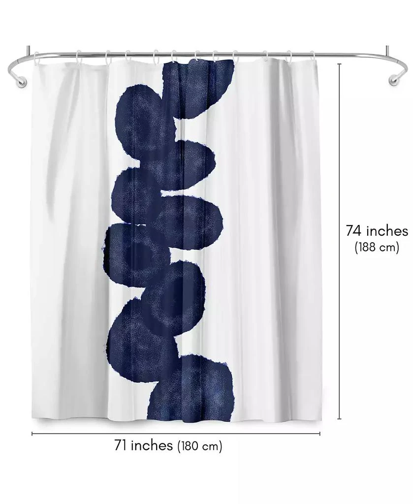 Americanflat 71x74 Shower Curtain - Blue Abstract Design - Indigo Vine by Chaos
Wonder Design 4