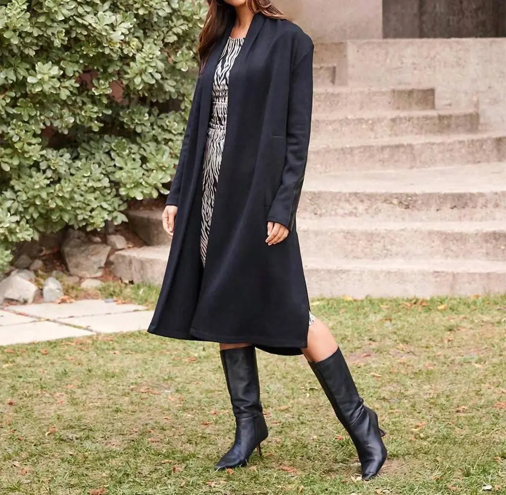 Karen Kane Karen Kane - Faux Leather Patch Duster