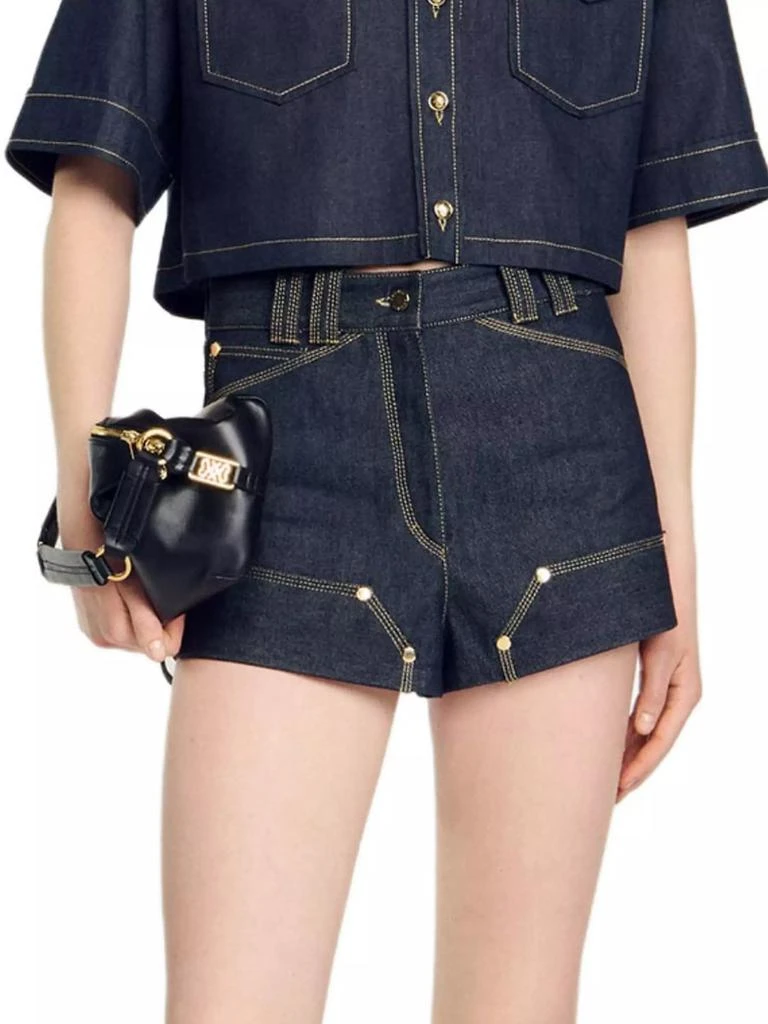 Sandro Raw Denim Shorts 2