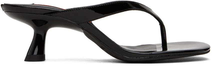 SIMONMILLER Black Beep Thong Heeled Sandals 1