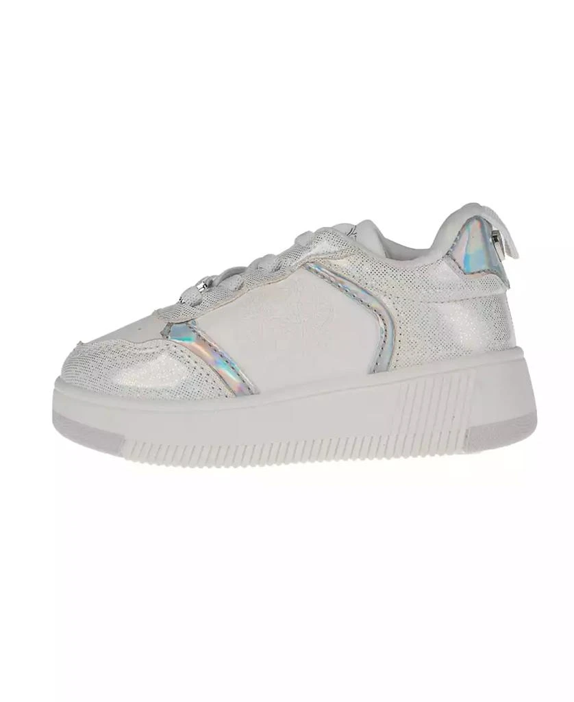 Vince Camuto Toddler Girls Court Elastic Laces Shimmer Sneaker 3