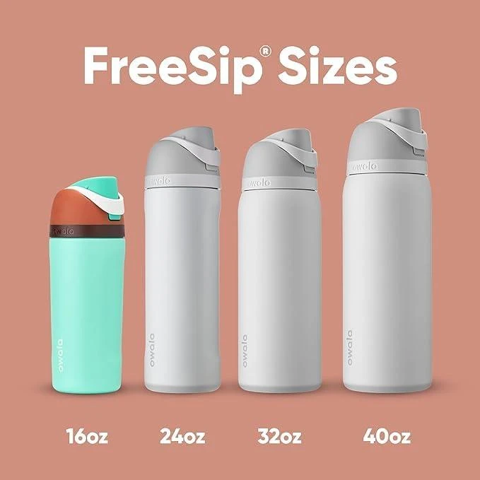 Owala Owala FreeSip Insulated Stainless Steel Water Bottle with Straw for Sports, Travel, and School BPA-Free Sports Water Bottle, 32 oz, Dreamy Field 6