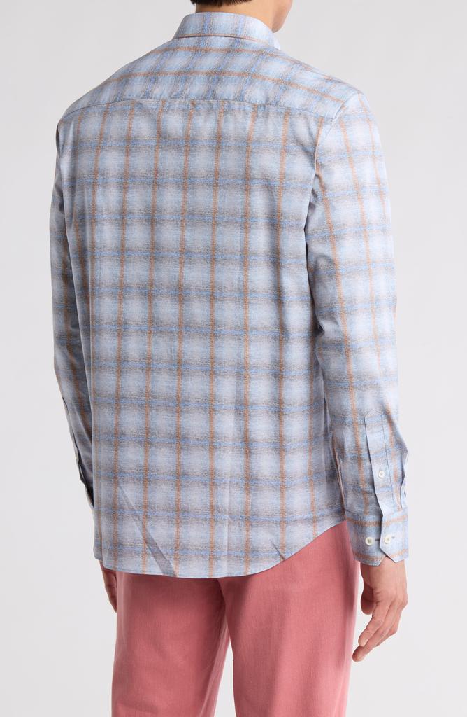 BUGATCHI Axel Plaid Long Sleeve Button-Up Shirt