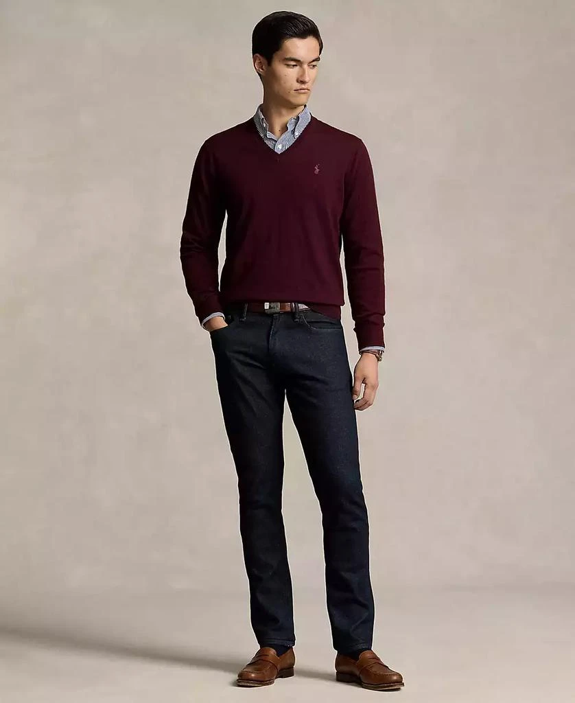 Ralph Lauren Men
s Washable Wool V-Neck Sweater 4