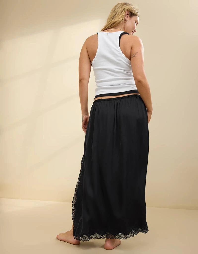 Aerie Aerie Satin Midi Skirt 2