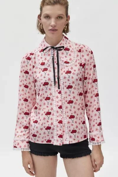 Sister Jane Sister Jane Cowgirl Print Blouse 1