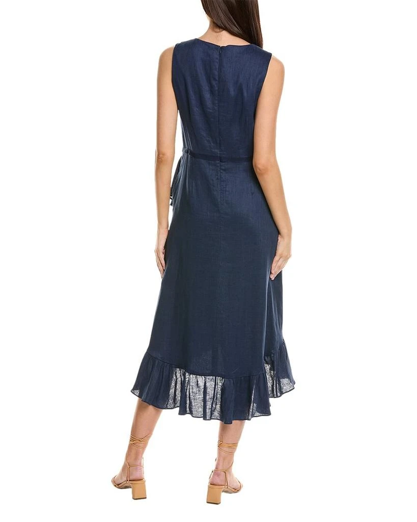 chinese dress ladies Sara Linen Midi Dress