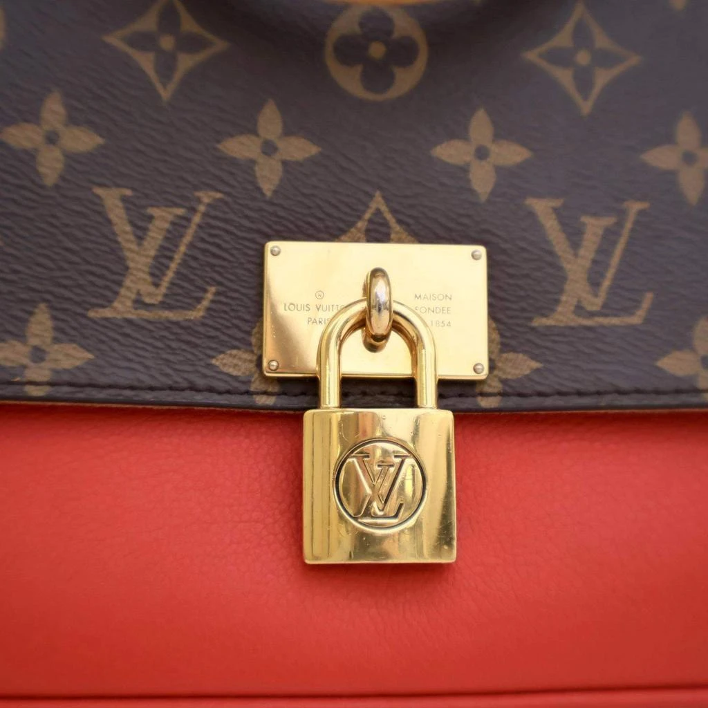 Louis Vuitton Louis Vuitton Brown/Red Monogram Canvas Marignan Top Handle Bag 7
