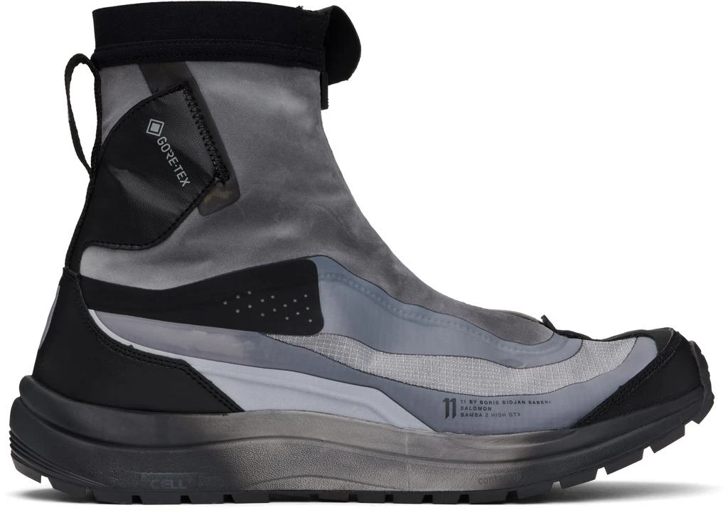 11 by Boris Bidjan Saberi Gray Salomon Edition Bamba 2 High GTX V2 Sneakers 1