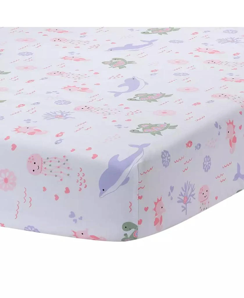 Lambs 
Ivy Sea Dreams Soft White 100% Cotton Nautical Ocean Fitted Crib Sheet