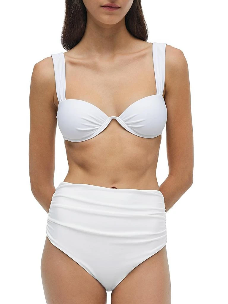 SIMKHAI Anniston Striped Bikini Top 3