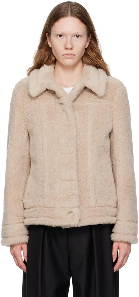 Max Mara Taupe Teddino Jacket 1