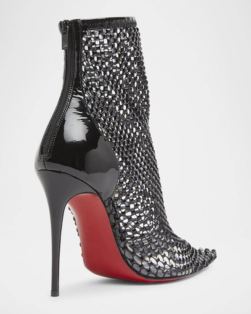 Christian Louboutin Kate Max Mesh Red Sole Stiletto Booties 4