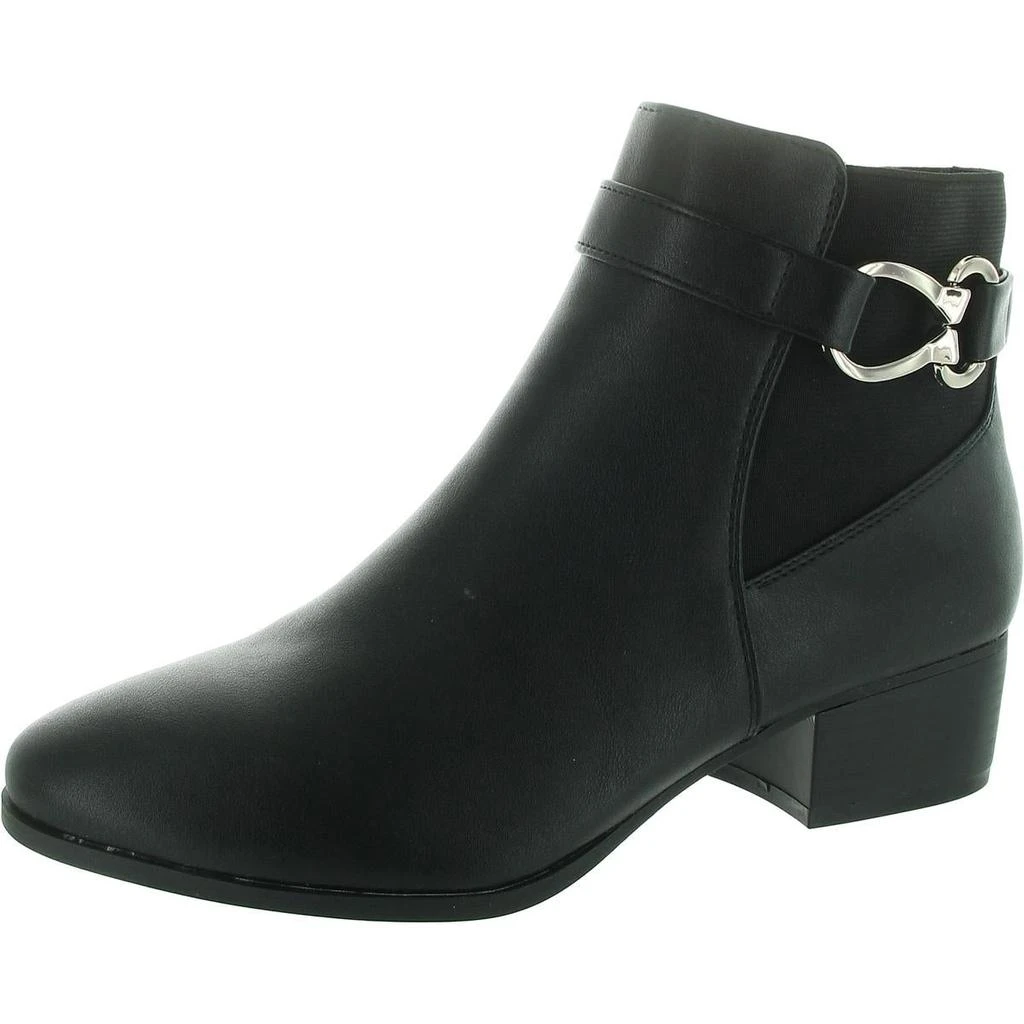 Karen Scott Nadine Womens Faux Leather Ankle Ankle Boots 8