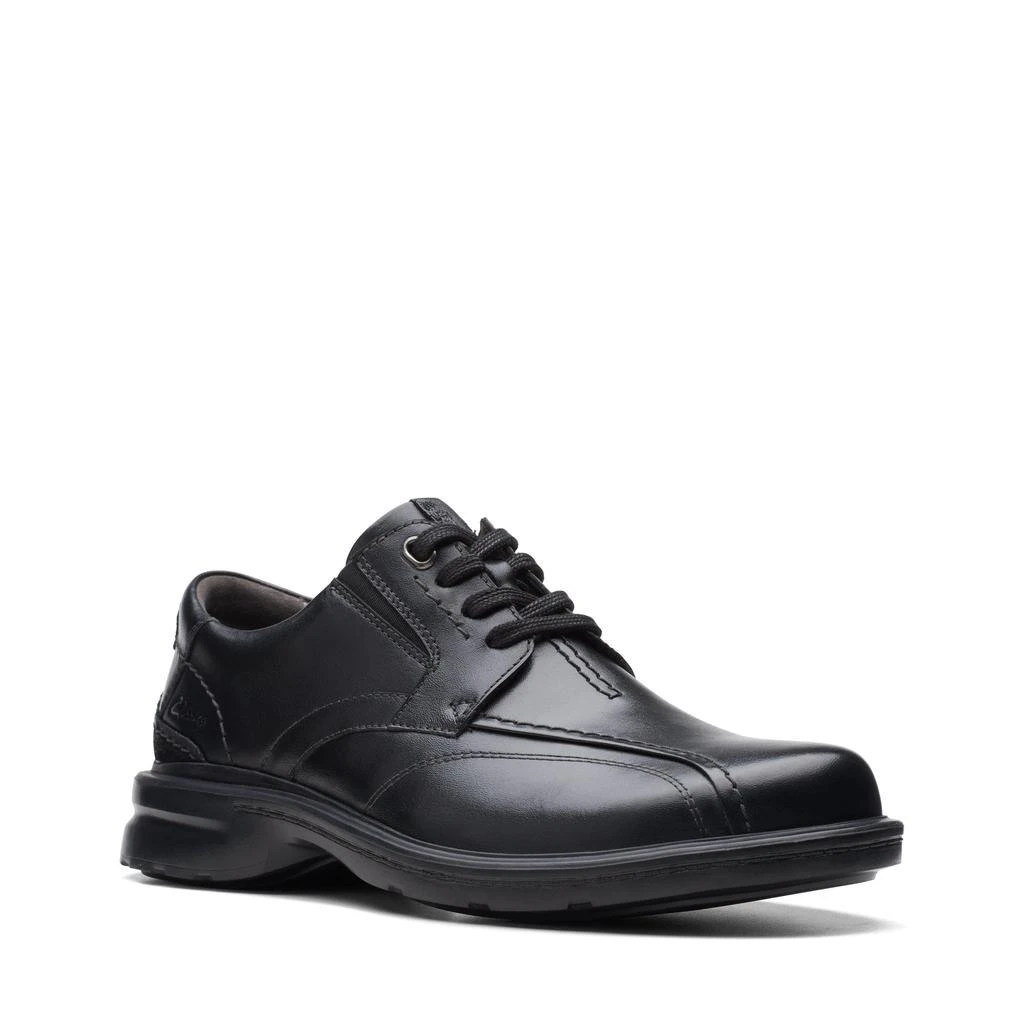 Clarks Gessler Lace in Black Leather 2