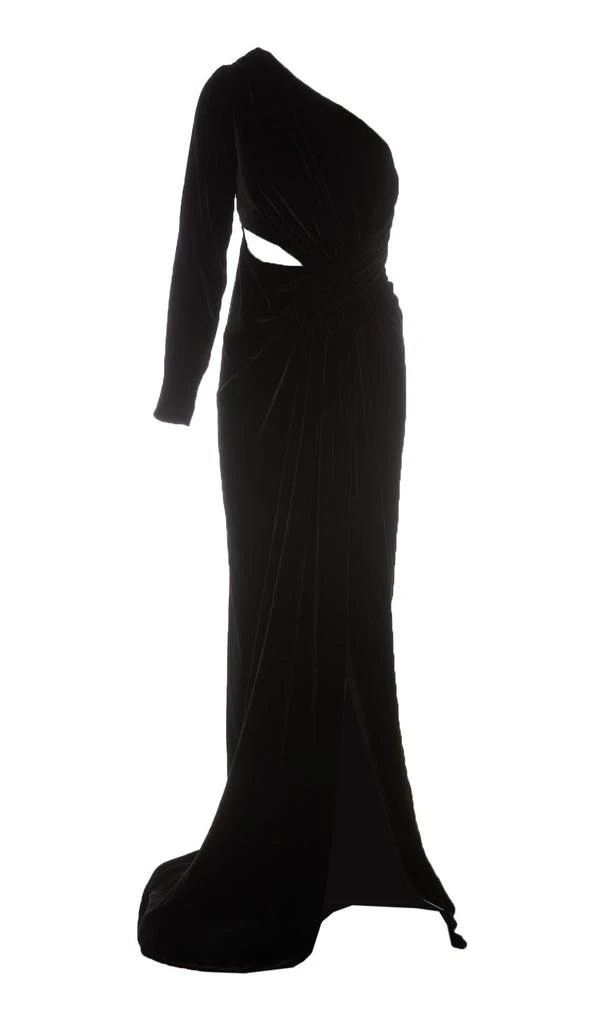 Costarellos Costalleros One-Shoulder Cut-Out Dress 1