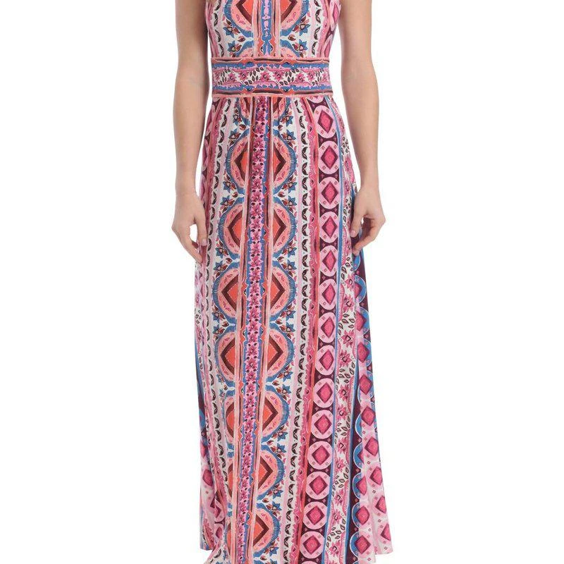 London Times Morris Geometric Maxi Dress 2