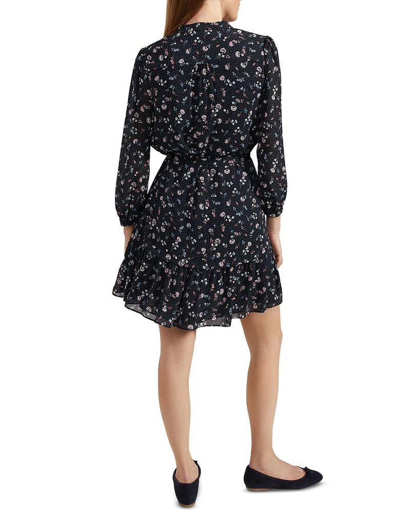 HOBBS LONDON Pearl Printed Tie Waist Dress 4