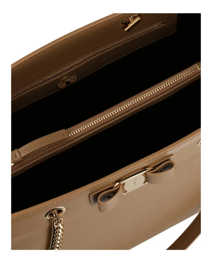 Salvatore Ferragamo Vara Bow Smooth Leather Tote 5