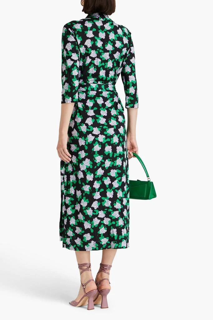 Diane von Furstenberg Abigail floral-print silk-jersey midi wrap dress 3