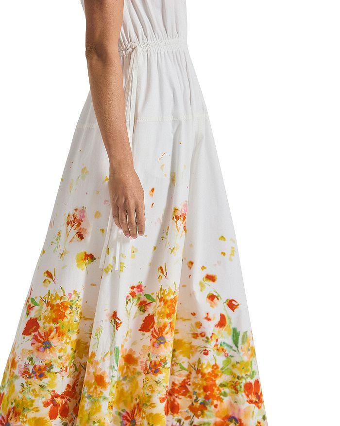 Derek Lam Nara Border Print Cotton Maxi Dress